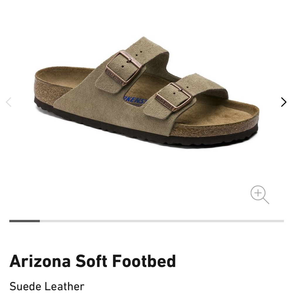 NWT Birkenstocks Arizona in taupe - suede leather